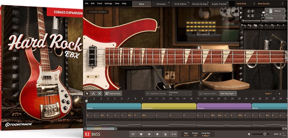 Toontrack Hard Rock EBX - for EZbass